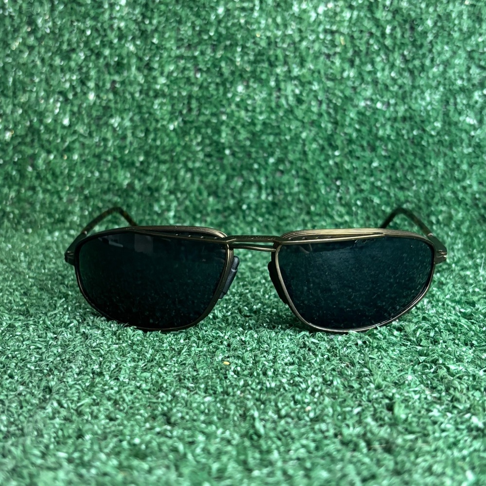 Foster Grant Sport Grip Metal Steampunk Cyberpunk Grunge Sunglasses Gold Mens